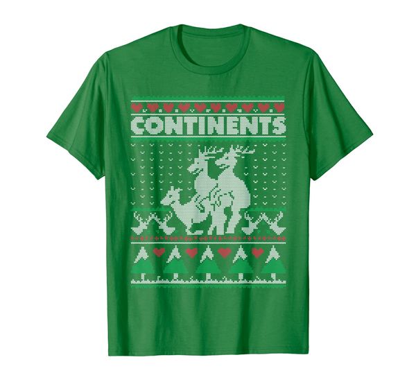 continents reindeer threesome ugly sweater style funny xmas t-shirt, White;black
continents reindeer threesome ugly sweater style funny xmas t-shirt, White;black
