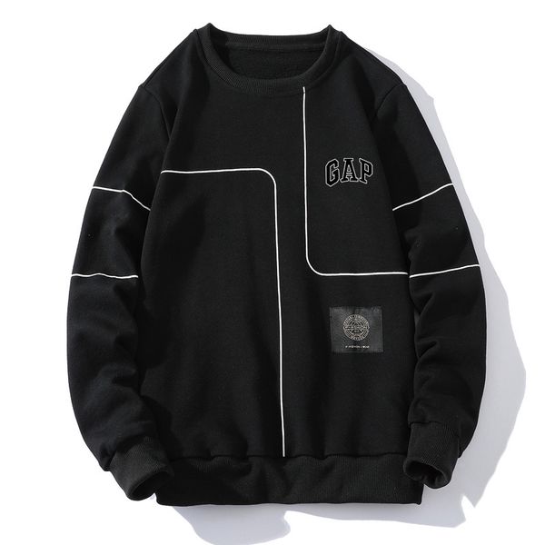 brand hoodie gap iisun spring and autumn new versatile trend korean men's casual round neck sweater loose fashion, Black
brand hoodie gap iisun spring and autumn new versatile trend korean men's casual round neck sweater loose fashion, Black