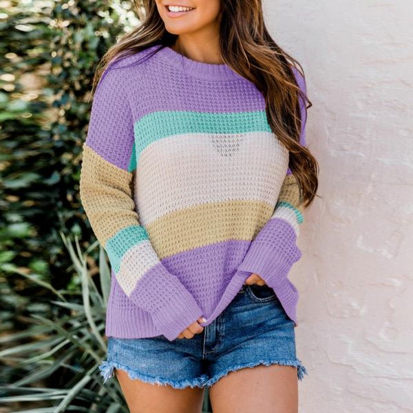 women's sweaters fashion stripe patchwork autumn winter 2021 ladies knitted sweater women o-neck full sleeve jumper pullovers j3, White;black
women's sweaters fashion stripe patchwork autumn winter 2021 ladies knitted sweater women o-neck full sleeve jumper pullovers j3, White;black