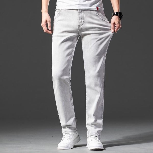 men's jeans men light grey straight elasticity fashion casual youth simplicity cotton denim trousers male brand apparel, Blue
men's jeans men light grey straight elasticity fashion casual youth simplicity cotton denim trousers male brand apparel, Blue