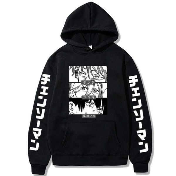 men's hoodies & sweatshirts chainsaw man pullover loog sleeve harajuku anime eyes sweatshirt funny friend benji hayakawa aki makima men, Black
men's hoodies & sweatshirts chainsaw man pullover loog sleeve harajuku anime eyes sweatshirt funny friend benji hayakawa aki makima men, Black