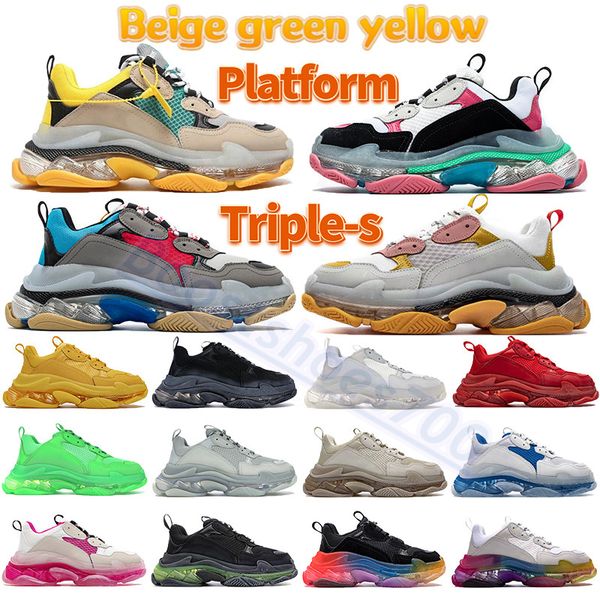 beige green yellow triple s casual shoes gym red blue clear sole black white grey metallic silver navy men women sneakers platform trainers
beige green yellow triple s casual shoes gym red blue clear sole black white grey metallic silver navy men women sneakers platform trainers