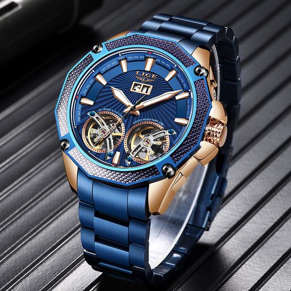 wristwatches reloj hombre 2021 lige automatic mechanical clock luxury double tourbillon watch men sport waterproof, Slivery;brown
wristwatches reloj hombre 2021 lige automatic mechanical clock luxury double tourbillon watch men sport waterproof, Slivery;brown