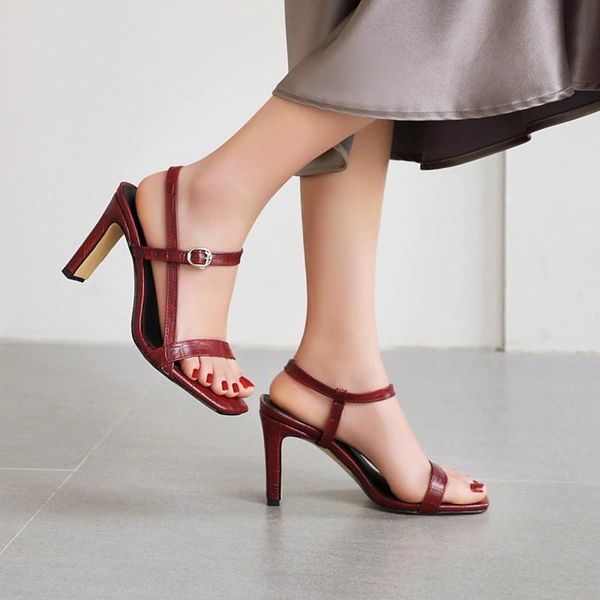 sandals spring summer style fine heel fashion high women's party open toe shoes 9cm plus size 34-48, Black
sandals spring summer style fine heel fashion high women's party open toe shoes 9cm plus size 34-48, Black