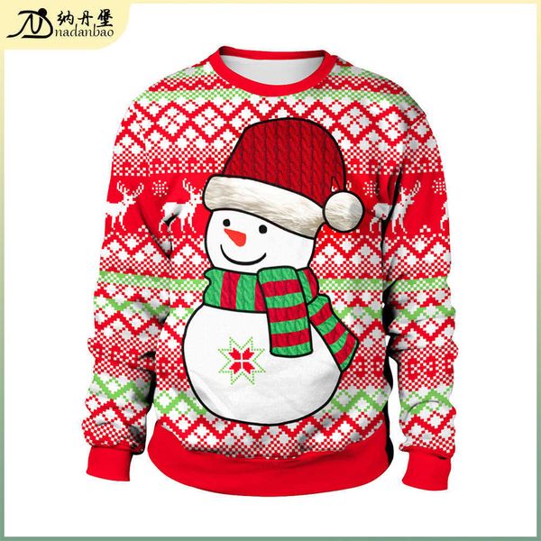 new snowman 3d digital printing winter comfortable warm round neck long sleeve sweater sb102-002, Black
new snowman 3d digital printing winter comfortable warm round neck long sleeve sweater sb102-002, Black