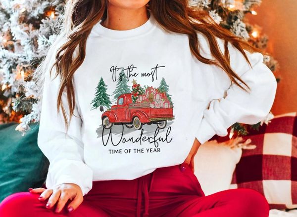 women's hoodies & sweatshirts christmas sweatshirt its the most wonderful time of year pullovers women fashion casual truck vintage top, Black
women's hoodies & sweatshirts christmas sweatshirt its the most wonderful time of year pullovers women fashion casual truck vintage top, Black