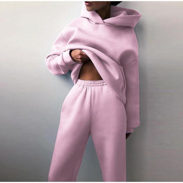 women's two piece pants hooded sport suits tracksuit casual solid long sleeve autumn warm hoodie sweatshirts and pant fleece sets, White
women's two piece pants hooded sport suits tracksuit casual solid long sleeve autumn warm hoodie sweatshirts and pant fleece sets, White