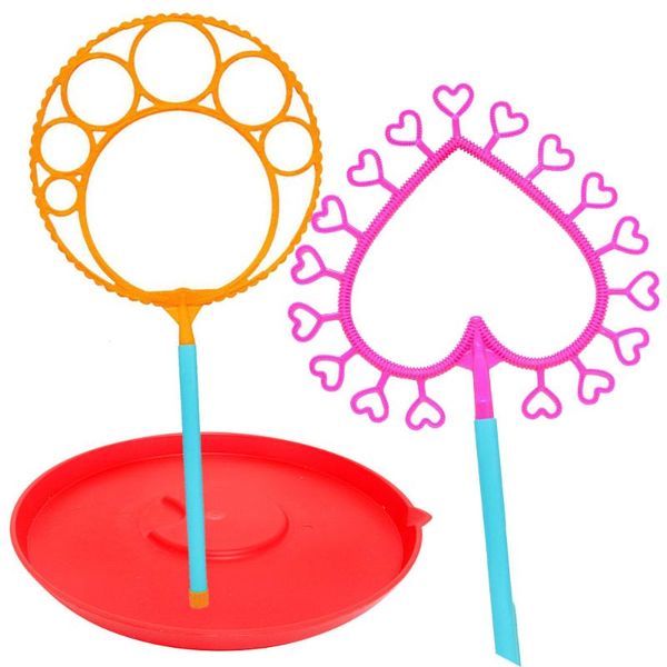 party favor big bubble wand set - 2 maker toy with 1 tray , fun outdoor and indoor activity birthday favors for kids adults
party favor big bubble wand set - 2 maker toy with 1 tray , fun outdoor and indoor activity birthday favors for kids adults