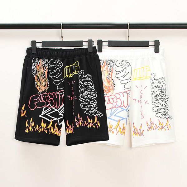 spring and summer european style travis scobeach pants tour around the same flame graffiti leisure sports scoshorts men's shorts, White;black
spring and summer european style travis scobeach pants tour around the same flame graffiti leisure sports scoshorts men's shorts, White;black