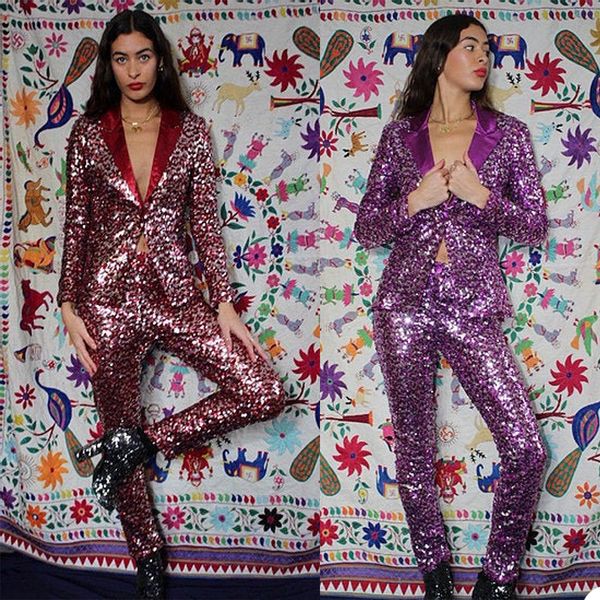 purple sequined mother of the bride pants suit women ladies glitter evening party tuxedos formal work wear for wedding 2 pcs, Black;red
purple sequined mother of the bride pants suit women ladies glitter evening party tuxedos formal work wear for wedding 2 pcs, Black;red