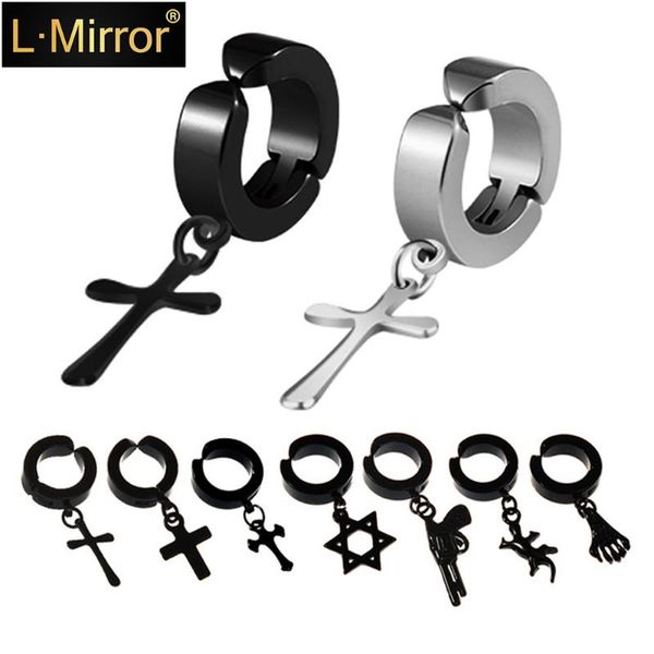 dangle & chandelier l.mirror 1pair women man stainless titanium ear clip no piercing hole fake ring, Silver
dangle & chandelier l.mirror 1pair women man stainless titanium ear clip no piercing hole fake ring, Silver