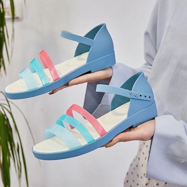 summer beach women jelly sandals open toe flat ladies shoes outdoor candy color fashion women's femmes sandales, Black
summer beach women jelly sandals open toe flat ladies shoes outdoor candy color fashion women's femmes sandales, Black