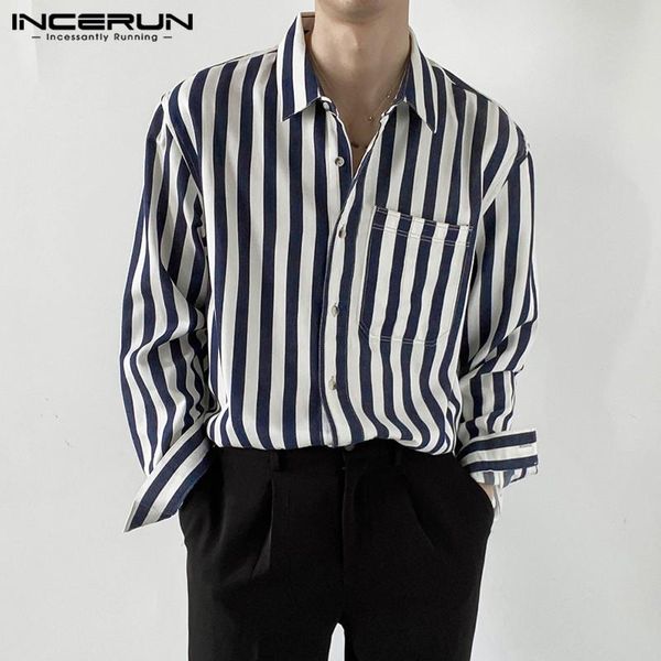 men striped shirt brand lapel long sleeve button fashion pockets spring streetwear casual shirts camisas s-5xl men's, White;black
men striped shirt brand lapel long sleeve button fashion pockets spring streetwear casual shirts camisas s-5xl men's, White;black
