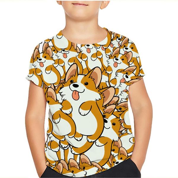 women's t-shirt 3d kids t shirt printed kawaii animal dog cute tee shirts hipster teenager girls o-neck golden retriever daily casual, White 
women's t-shirt 3d kids t shirt printed kawaii animal dog cute tee shirts hipster teenager girls o-neck golden retriever daily casual, White