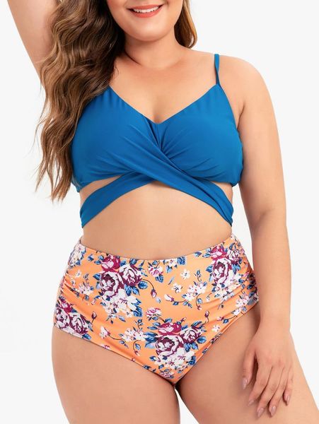 floral ruched knot plus size bikini swimsuit summer women bikinis set 3xl~5xl high waist casual bathing suits swimwear women's, White;black
floral ruched knot plus size bikini swimsuit summer women bikinis set 3xl~5xl high waist casual bathing suits swimwear women's, White;black