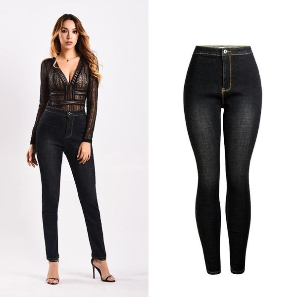 women's jeans ladies autumn and winter thickening sanding plus velvet mother female black slim high waist pencil pants feet, Blue
women's jeans ladies autumn and winter thickening sanding plus velvet mother female black slim high waist pencil pants feet, Blue