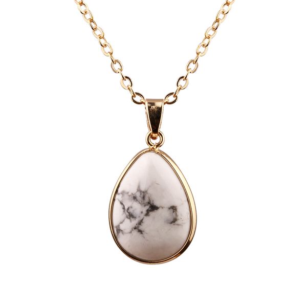 white marble quartz copper package edge pendant necklace fashion necklace women jewelry, Silver
white marble quartz copper package edge pendant necklace fashion necklace women jewelry, Silver