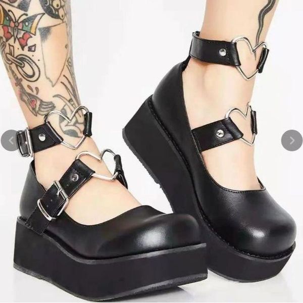 dress shoes 2021 sandals women summer pu leather fashion chic t-strap heart buckle mary jane wedges 1kb141, Black
dress shoes 2021 sandals women summer pu leather fashion chic t-strap heart buckle mary jane wedges 1kb141, Black