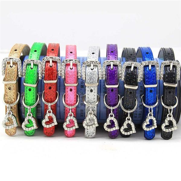 dog collars & leashes adjustable crystal pendants collar diamond heart cat candy color bling neck ring solid safety buckle strap
dog collars & leashes adjustable crystal pendants collar diamond heart cat candy color bling neck ring solid safety buckle strap