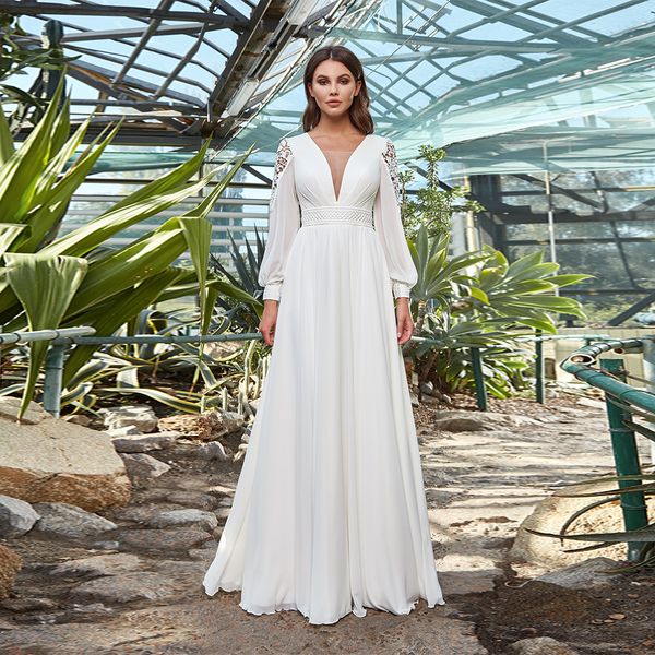 2022 modest plus size special occasion prom dress custom v neck long sleeves lace sashes a line chiffon back lacing beach boho bridal gowns, Black
2022 modest plus size special occasion prom dress custom v neck long sleeves lace sashes a line chiffon back lacing beach boho bridal gowns, Black