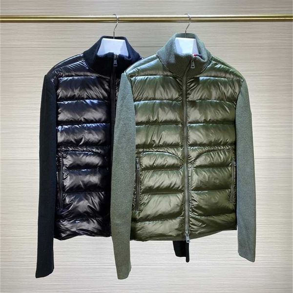 winter men fashion down jackets wool knitted and 90% white duck down padding patchwork zipper up cardigan man autumn coats 211104, Black
winter men fashion down jackets wool knitted and 90% white duck down padding patchwork zipper up cardigan man autumn coats 211104, Black