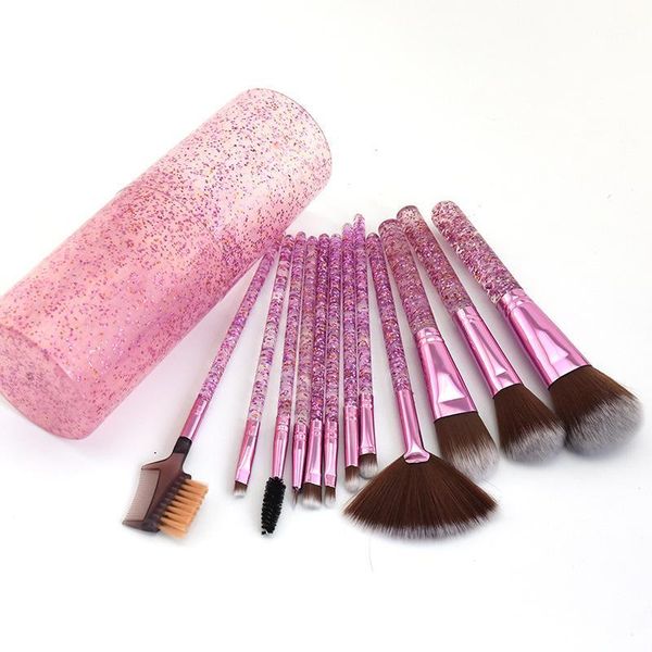 pcs pink acrylic sequins makeup brushes set professional lightweight facial eye shadow powder make up brush pen holder1
pcs pink acrylic sequins makeup brushes set professional lightweight facial eye shadow powder make up brush pen holder1