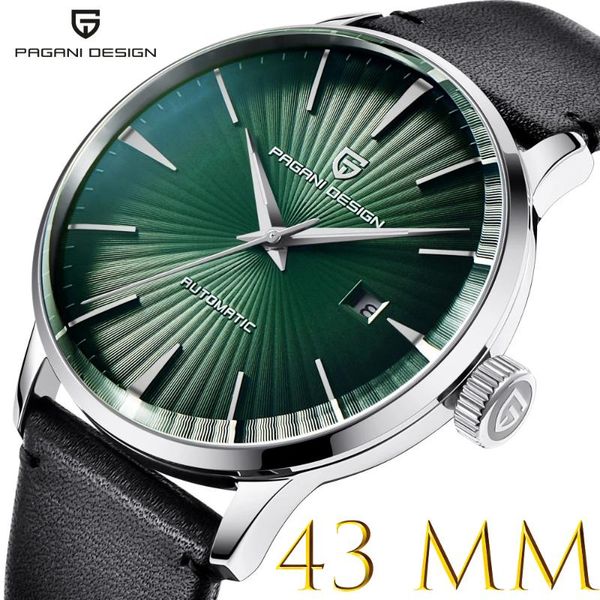 wristwatches pagani design watch men's 2021 mechanical watches automatic date business leather strap waterproof wristwatch, Slivery;brown
wristwatches pagani design watch men's 2021 mechanical watches automatic date business leather strap waterproof wristwatch, Slivery;brown