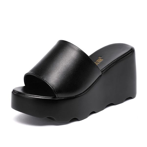slippers small size 32 33 34-43 ol elegant high heels ladies summer 2021 office soft leather platform wedges slides, Black
slippers small size 32 33 34-43 ol elegant high heels ladies summer 2021 office soft leather platform wedges slides, Black