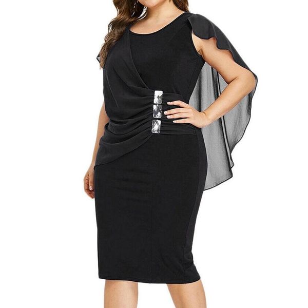 plus size dresses 2021 dress for women pure color o-neck with crystal ladies sleeveless loose chiffon robe femme, Black
plus size dresses 2021 dress for women pure color o-neck with crystal ladies sleeveless loose chiffon robe femme, Black