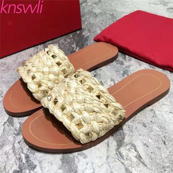 slippers mules women designer brand shoes woman casual beach ladies cane rivet slides flats zapatillas mujer, Black
slippers mules women designer brand shoes woman casual beach ladies cane rivet slides flats zapatillas mujer, Black