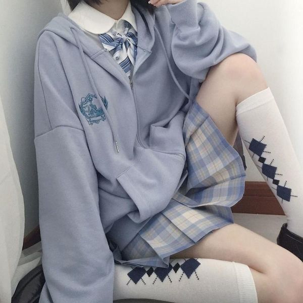women's hoodies & sweatshirts japan high street autumn sky blue kawaii hoodie streetwear women casual oversized cute winter zipper swe, Black
women's hoodies & sweatshirts japan high street autumn sky blue kawaii hoodie streetwear women casual oversized cute winter zipper swe, Black