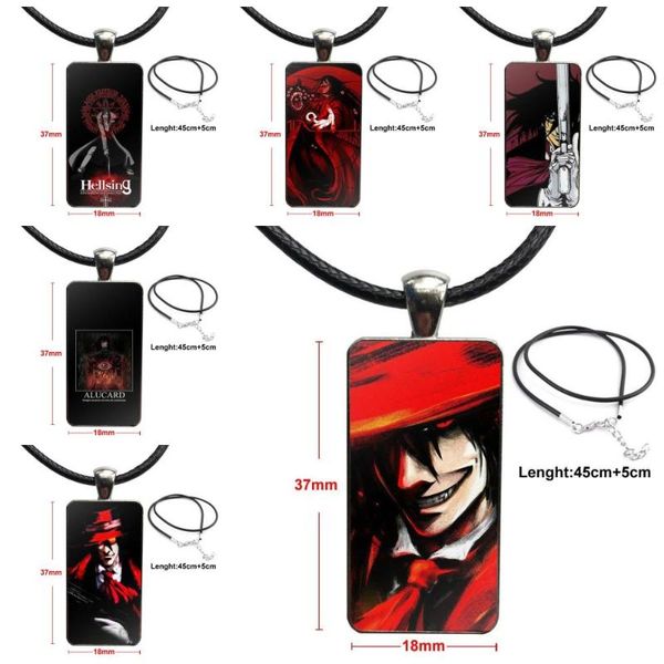 pendant necklaces for child alucard hellsing anime vintage jewelry stainless steel color glass cabochon choker long rectangle necklace, Silver
pendant necklaces for child alucard hellsing anime vintage jewelry stainless steel color glass cabochon choker long rectangle necklace, Silver
