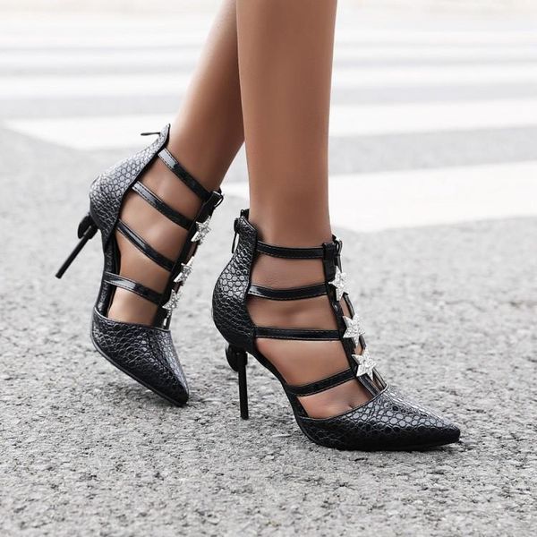 dress shoes roman women pumps high thin heels pointed toe star decoration bling bridal wedding party sandals2021, Black
dress shoes roman women pumps high thin heels pointed toe star decoration bling bridal wedding party sandals2021, Black