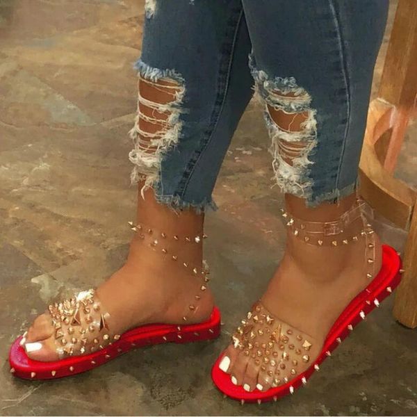 women summer sandals flat heel rivet platform peep toe ankle buckle 2021 fashion punk beach ladies shoes zapatos de mujer, Black
women summer sandals flat heel rivet platform peep toe ankle buckle 2021 fashion punk beach ladies shoes zapatos de mujer, Black