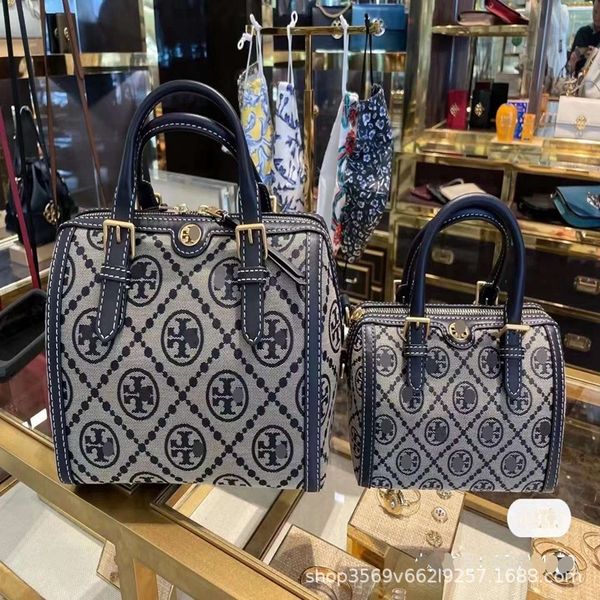 82939 tang new tmonogra jacquard pillow bag women's one shoulder messenger handbag purse outlet