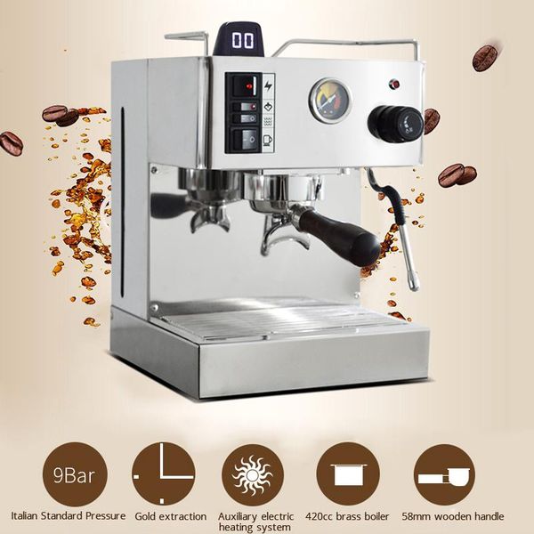 em-18 9bar coffee maker espresso machine semi-automatic commercial stainless steel body 220-240v 50-60hz roasters
em-18 9bar coffee maker espresso machine semi-automatic commercial stainless steel body 220-240v 50-60hz roasters