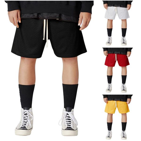 men's shorts summer double-line mesh cloth drawstring solid color five-point pantalones cortos de hombre pantalon, White;black
men's shorts summer double-line mesh cloth drawstring solid color five-point pantalones cortos de hombre pantalon, White;black