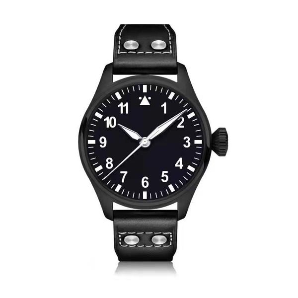 classic new men's automatic mechanical pilot watch stainless steel requin brand case black dial 329301 calfskin leather expression numb, Slivery;brown
classic new men's automatic mechanical pilot watch stainless steel requin brand case black dial 329301 calfskin leather expression numb, Slivery;brown