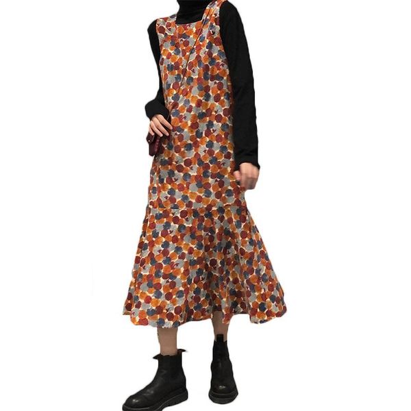 autumn winter polka dot print sleeveless vest dress women temperament mid-length strap 146a casual dresses, Black;gray
autumn winter polka dot print sleeveless vest dress women temperament mid-length strap 146a casual dresses, Black;gray
