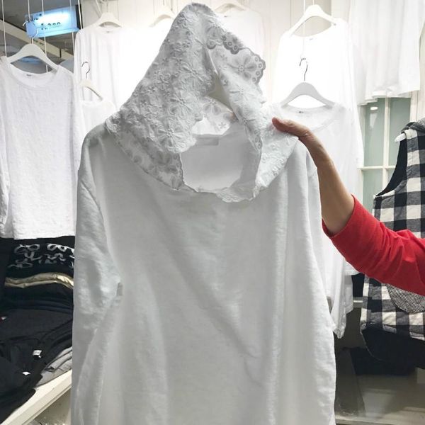 neploe woman tshirts cotton loose casual white shirt korean style crochet hooded patchwork tees fashion long sleeve women women's t-sh
neploe woman tshirts cotton loose casual white shirt korean style crochet hooded patchwork tees fashion long sleeve women women's t-sh