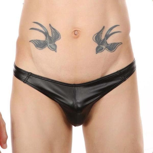 underpants mans faxu leather underwear low waist bulge pouch briefs male open bug string t-back thongs breathable underpant knicker, Black;white
underpants mans faxu leather underwear low waist bulge pouch briefs male open bug string t-back thongs breathable underpant knicker, Black;white