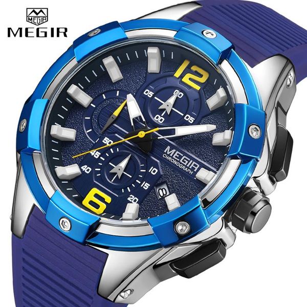 wristwatches megir watch men fashion sports chronograph waterproof quartz wrist watches mens clock relogio masculino, Slivery;brown
wristwatches megir watch men fashion sports chronograph waterproof quartz wrist watches mens clock relogio masculino, Slivery;brown