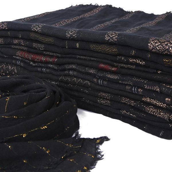 scarves black viscose silver and glod thread tassles soft cotton scarf lady wraps islamic bandana muslim hijab long mufflert, Blue;gray
scarves black viscose silver and glod thread tassles soft cotton scarf lady wraps islamic bandana muslim hijab long mufflert, Blue;gray