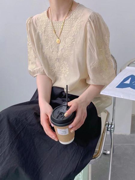 women's blouses & shirts female summer heavy industry tiansi shirt fashion, White
women's blouses & shirts female summer heavy industry tiansi shirt fashion, White