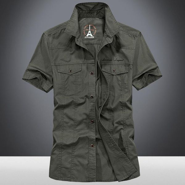 men's casual shirts 2021 summer cargo men oversize short sleeve blouses multiple pockets clothing leisure overshirt 5xl, White;black
men's casual shirts 2021 summer cargo men oversize short sleeve blouses multiple pockets clothing leisure overshirt 5xl, White;black
