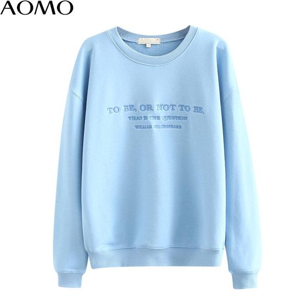 women's hoodies & sweatshirts aomo women blue 100% cotton embroidery 2021 fashion oversize ladies oversized pullovers 6l23, Black
women's hoodies & sweatshirts aomo women blue 100% cotton embroidery 2021 fashion oversize ladies oversized pullovers 6l23, Black