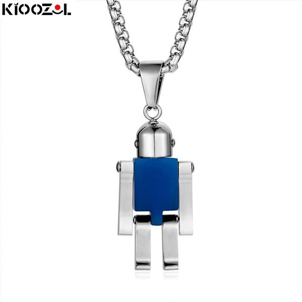 pendant necklaces kioozol casual stainless steel necklace homme neck chain with blue robot men fashion jewelry 2021 074 ko8, Silver
pendant necklaces kioozol casual stainless steel necklace homme neck chain with blue robot men fashion jewelry 2021 074 ko8, Silver