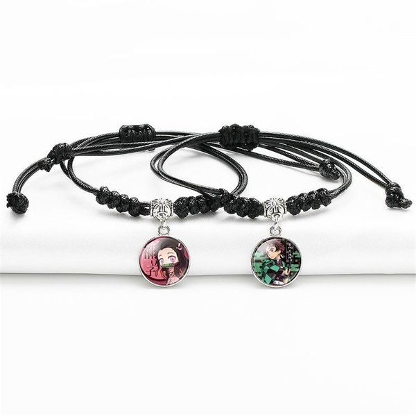 bangle japanese anime demon slayer kimetsu no yaiba blade of ghost bracelet handmade rope braided bracelets cosplay fans jewelry gift, Black
bangle japanese anime demon slayer kimetsu no yaiba blade of ghost bracelet handmade rope braided bracelets cosplay fans jewelry gift, Black