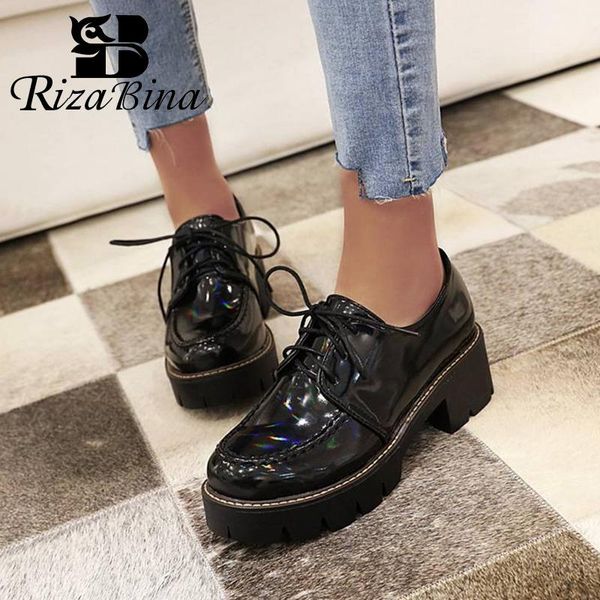dress shoes rizabina women pumps non-sllip solid color platform square heel fashion lacing round toe footwear size 33-39, Black
dress shoes rizabina women pumps non-sllip solid color platform square heel fashion lacing round toe footwear size 33-39, Black