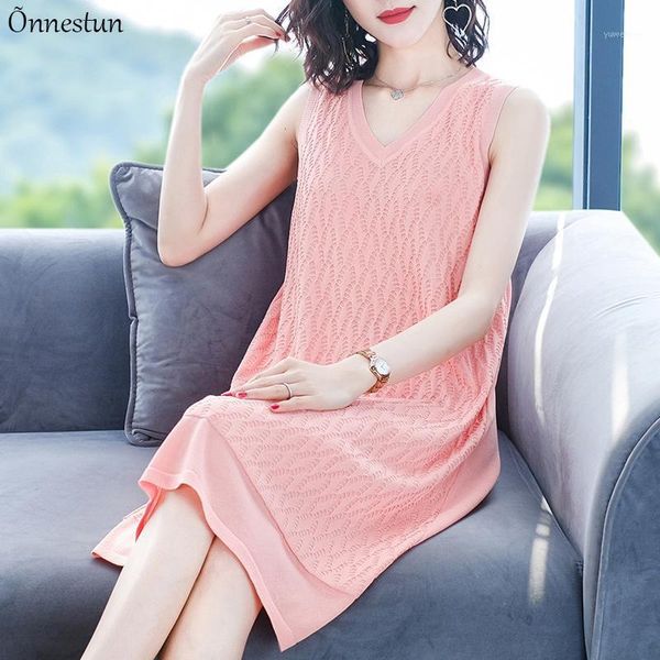 casual dresses solid summer dress 2021 fashion sleeveless v neck thin knitting pullover elegant women, Black;gray
casual dresses solid summer dress 2021 fashion sleeveless v neck thin knitting pullover elegant women, Black;gray